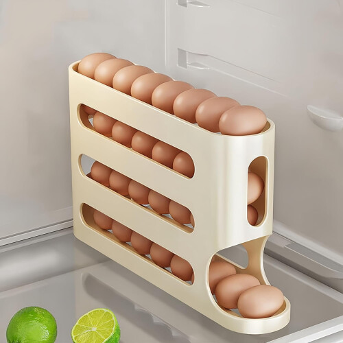 Eggholder4-lags for kjøleskap30 egg automatisk rulling
