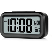 Digitaler Wecker mit Temperaturanzeige, Mint