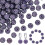 Lilla polymerleireperler med strass 10 mm runde 100 1