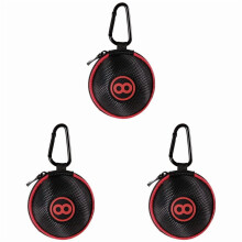 Clip-on-Etui für Spielbälle, Schwarz, 3er-Pack