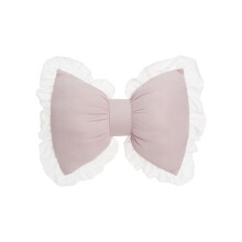 Light Pink Bow-Shaped Decorative Pillow, 32x40x15cm, for Sofa, Car Backrest & Home Decor – Compatible with Modern Interiors
