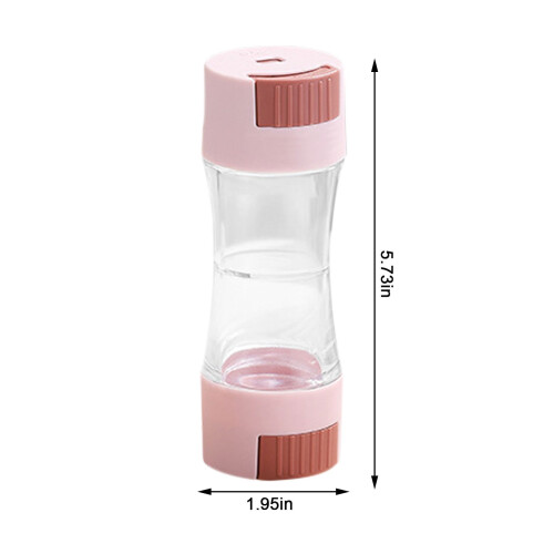 Pot à épices double compartiment à double tête 500 ml 1