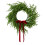 Weihnachtskranz aus Norfolk und Zeder mit Samtschleife (1 Stück) 1