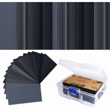 Wet/Dry Sandpaper 60-3000 Grit 102 Pieces 3x5.5 Inch