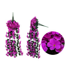 Kunstmatige violette blauweregen hangplant, UV-bestendig, 35 inch (90 cm)