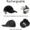 Casquette de baseball LED rechargeable et ajustable unisexe 3