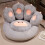 Coussin en peluche douce en forme de patte de chat (1 pièce) 5