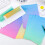 Creative Gradient Envelopes and Letter Paper Set 4 6