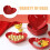 Bandeja para frutas con forma de corazón, de plástico rojo, 3 piezas. 6