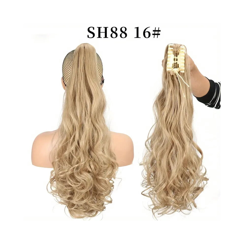 Women's curly wavy ponytail wig with clip