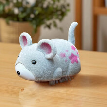 Interaktiv hamsterleksak för katter och hundar grå 5x4x3,5 cm