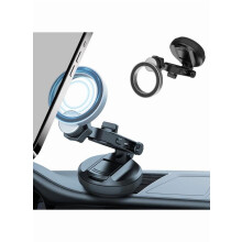 Mágneses autós telefontartó 360-os állíthatósággal és vákuummal