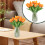 PU-Valentinstagsblumen mit Vase, 1 Set 1