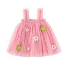 Toddler Girls Sleeveless A-Line Mesh Dress 6-12M