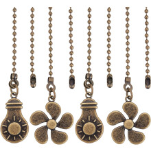 Beaded Ball Pull Chain Extenders Four-Leaf Clover Antique