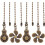 Beaded Ball Pull Chain Extenders Four-Leaf Clover Antique 1