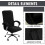 Housse de chaise de bureau en velours noir 2 pièces 5