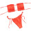 Orangefarbenes, gerafftes Bikini-Set mit Push-up-Polsterung 4