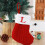 Chaussettes de Noël rouges tricotées avec initiales 3