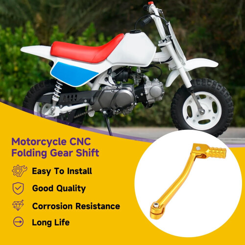 Golden Folding Shift Lever for 50cc–150cc Chinese Dirt 1