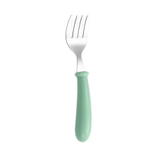Cuillère-fourchette pour bébé en acier inoxydable, 12,5 cm, sans BPA