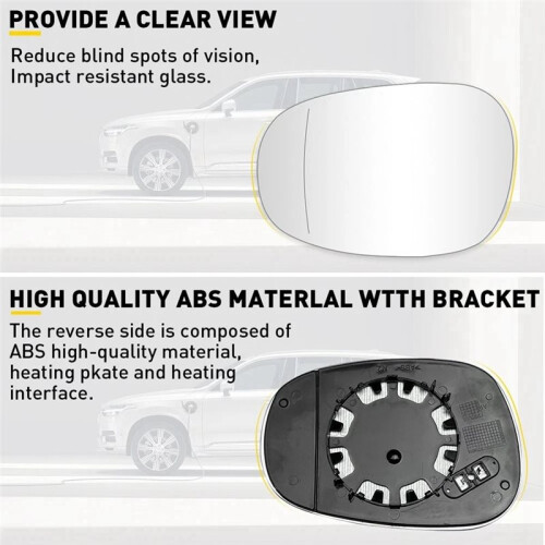 Left & Right Side Mirror Glass W/Heated 51167252894 51167252893 for  E81 E90 E91 E92 325i 1