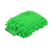 Velvet Chenille Car Wash Glove Thick Coral Fleece