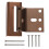 Brown Door Chain Lock 800 lb Security 1