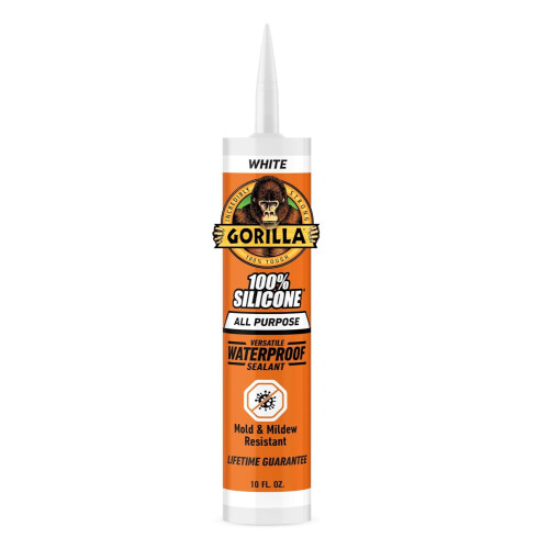 Silicone Sealant Waterproof White 10 oz