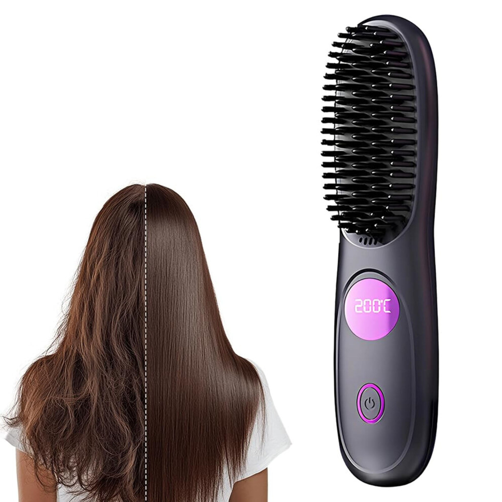 Go Brush Pro cordless hair straightener with LCD display 1