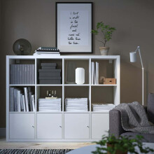 ikea 12-cube Unit with 4 Door Inserts 147x112 cm