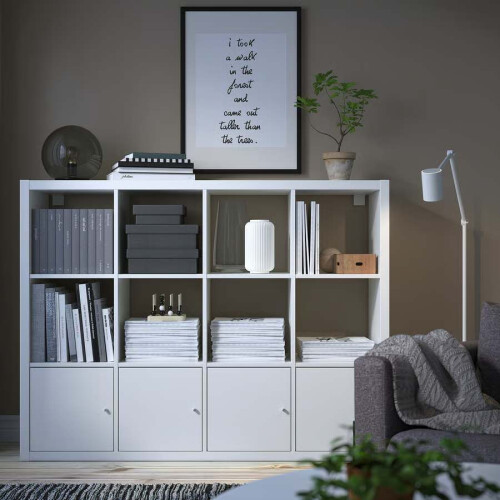 ikea 12-cube Unit with 4 Door Inserts 147x112 cm