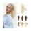 extensão de cabelo sintético curto e liso de 14 polegadas para rabo de cavalo 1
