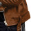 Women's Faux Leather Jacket Brown Short Fit Fall 4