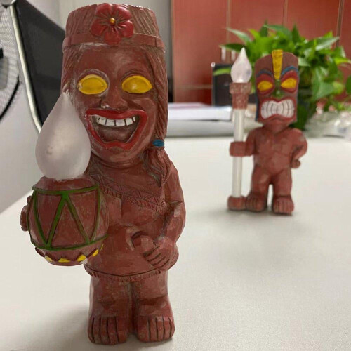 Ηλιακός φακός Tiki για εξωτερικούς χώρους με τρεμάμενη φλόγα 2