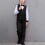 Costume décontracté noir uni pour garçon, avec nœud papillon, 5-6 ans 2