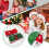 Weihnachtsküchenhandtuch-Set aus Baumwolle, festliches Design, 3er-Pack 6