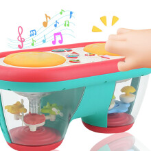Musikalisches Babyspielzeug mit Lichtprojektion und Doppeltrommel