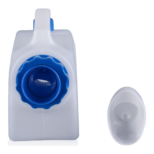 Urine portable bleue avec entonnoir (1 unité) 1