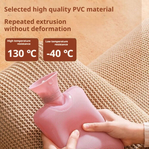 Warmwaterkruik 2000 ml met pluche hoes 1