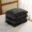 Polyester Nylon Throw Blanket 150 x 100 cm Dark Grey 1 Piece 6