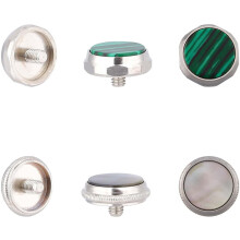 Trumpet valve finger buttons 2-color 6 pcs