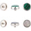 Trumpet valve finger buttons 2-color 6 pcs 1