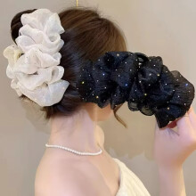 Mesh bow hair clip for women Korean style 1 piece