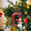 Kerstornament met sneeuwpop en initialen (26Letters) 6