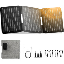 Bærbart solcellepanel 22W sammenleggbar DC-utgang for camping