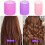 Selbstklebende Haarwickler-Sets mit Clips, 18-teilig, rosa 5