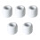 Portacandele in ceramica bianca per candele affusolate (5 pezzi) 1