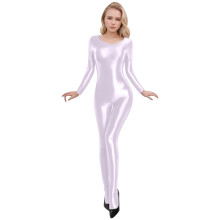 Macacão Zentai unissex elástico, brilhante e macio (1 peça)