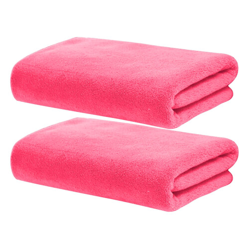 2er-Set saugfähige Mikrofaser-Duschhandtücher